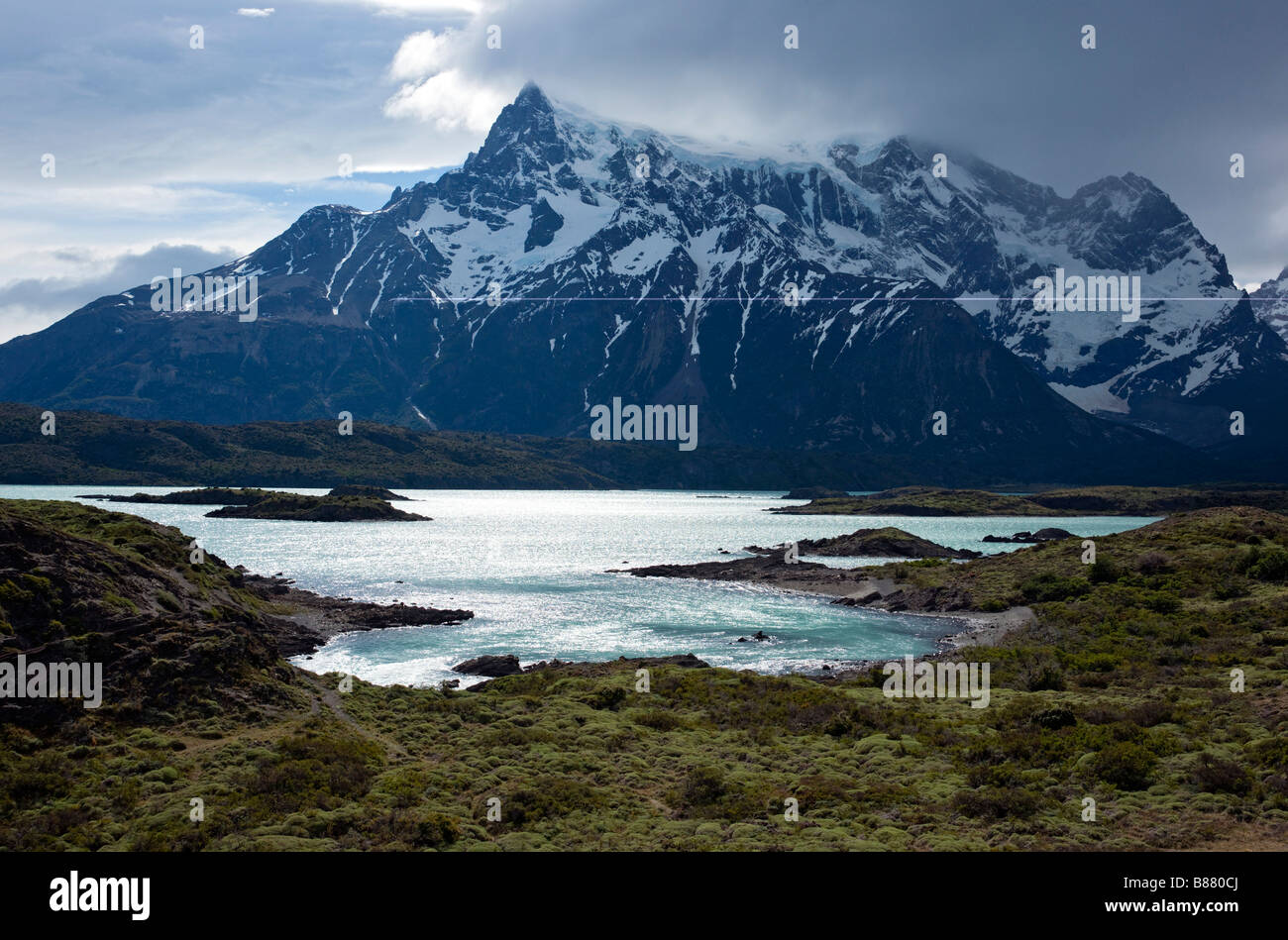 Lago Nordenskjold in the Torres del Paine National Park, Chile Stock