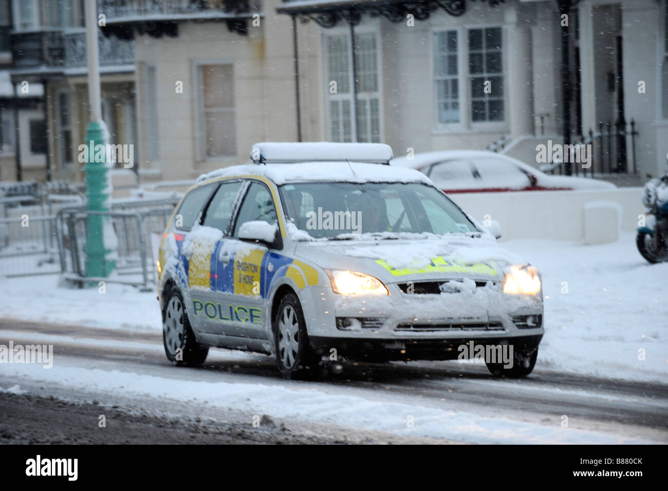Police car lights uk hi-res stock photography and images - Alamy