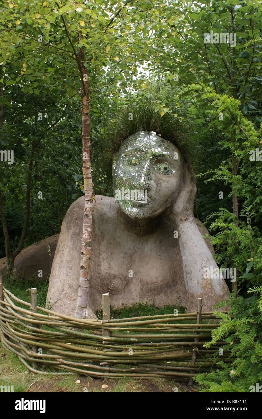 Sculpture at Eden Project Stock Photo Alamy