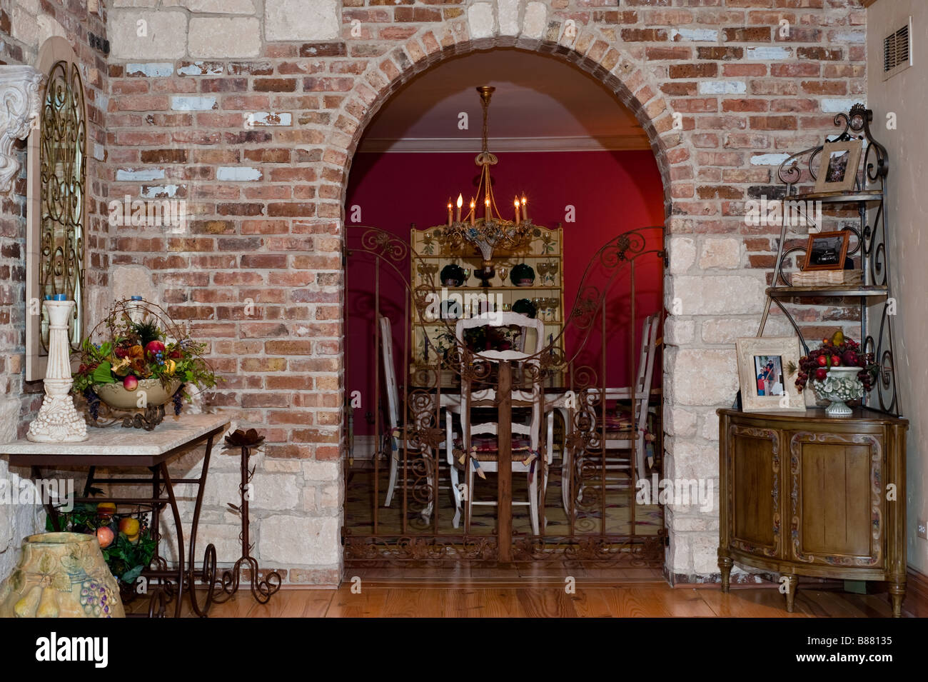 Dining Room Entry in a Luxury Home Stock Photo - Alamy, image size:1300x955