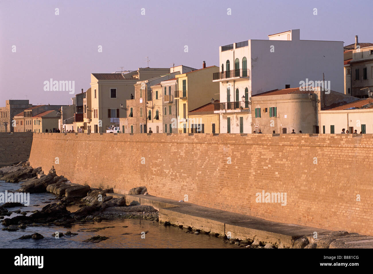 Italy, Sardinia, Alghero, walls Stock Photo