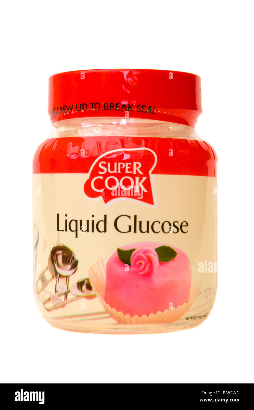 Liquid Glucose Jar of "Super Cook" Sweetener Stock Photo Alamy