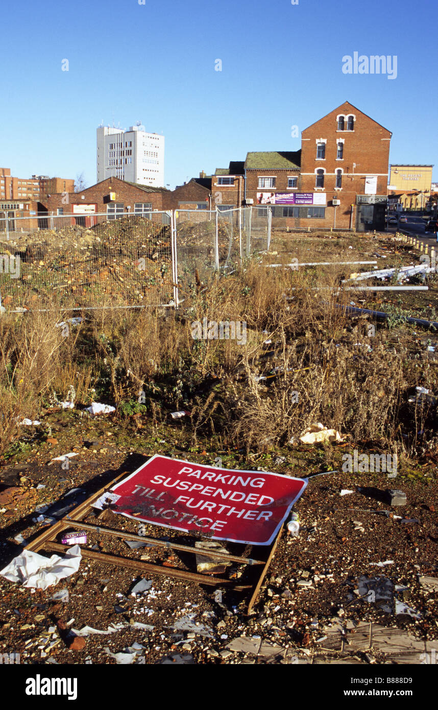 Brownfield Urban Wasteland Awaiting Development In Hanley StokeonTrent Stock Photo Alamy