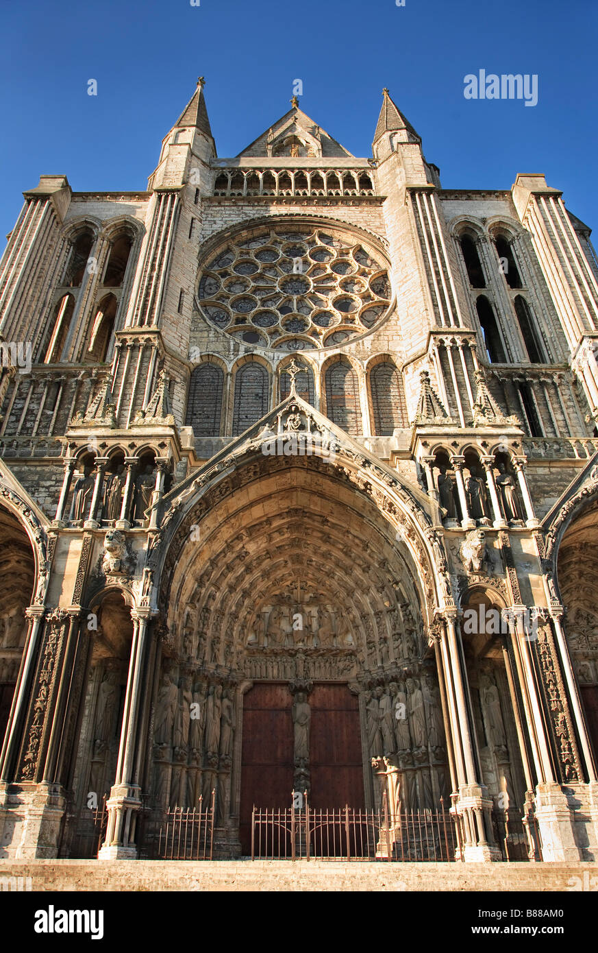 Chartres Cathedral in Chartres, France (Southern facade)