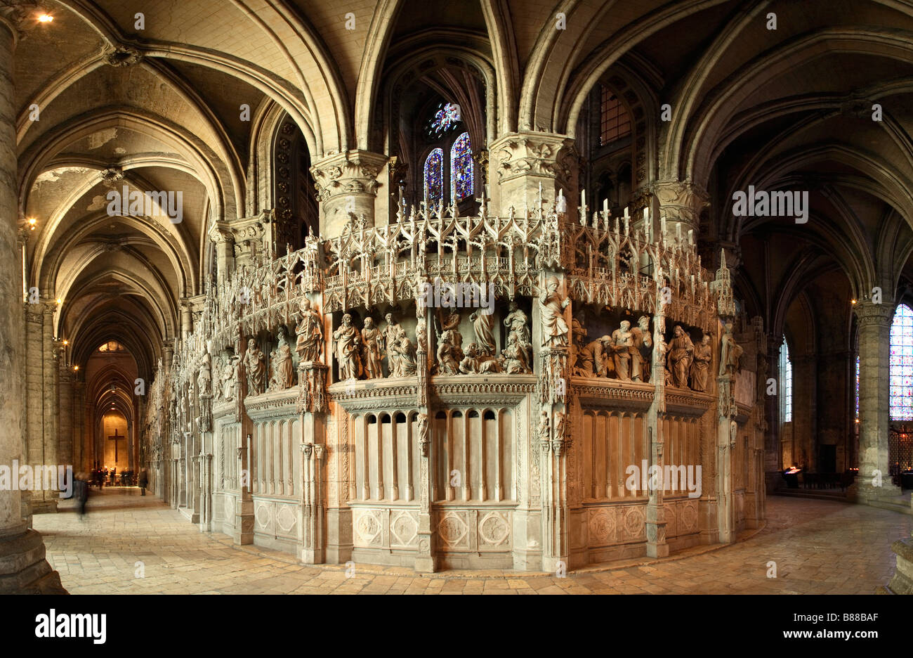 CHARTRES TOUR DU CHOEUR OF NOTRE DAME CATHEDRAL Stock Photo