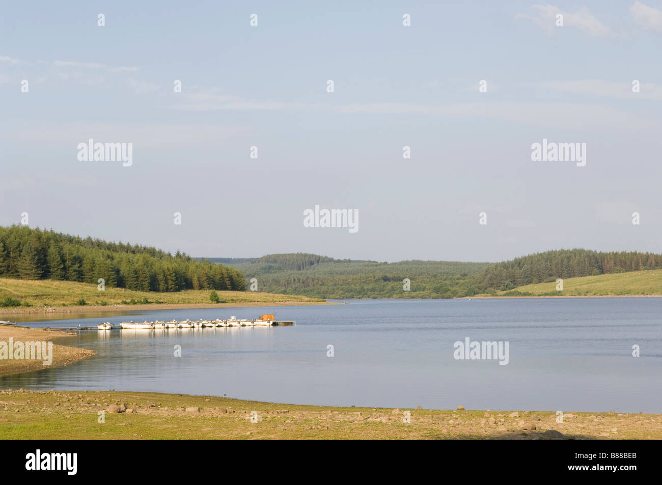 Stocks Reservoir and fishery in the Forest of Bowland Area of Outstanding Natural Beauty