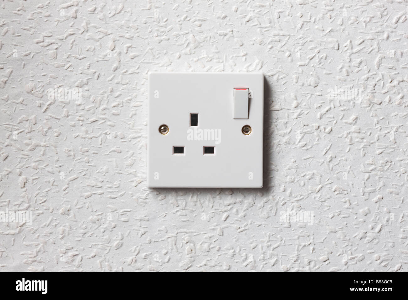 UK mains electricity socket Stock Photo Alamy