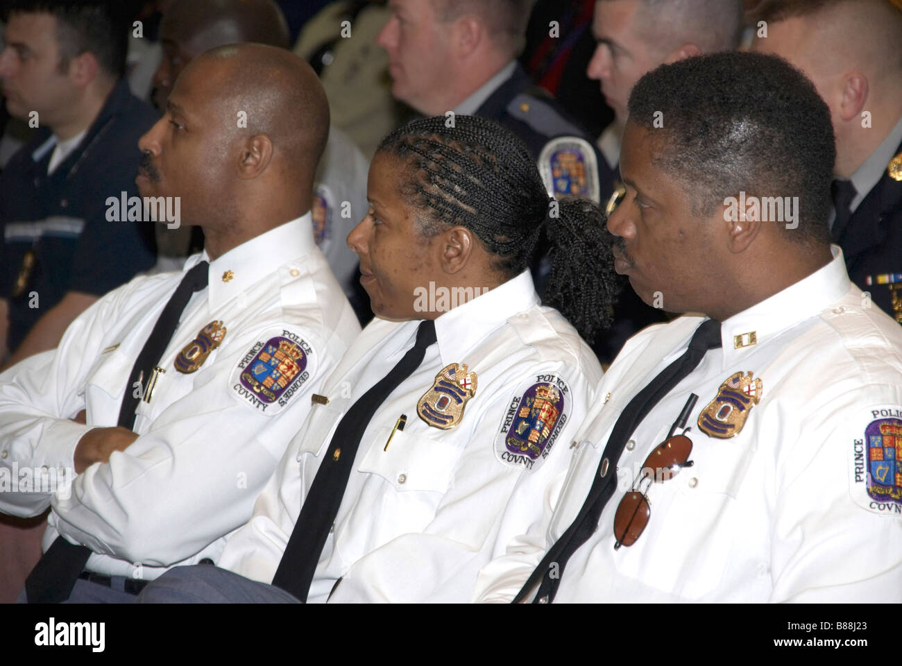 Prince Georege' s County Police officials attendan awards ceremony Stock Photo