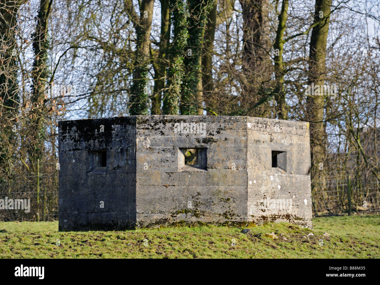 World War Ii Concrete Pillbox High Resolution Stock Photography and