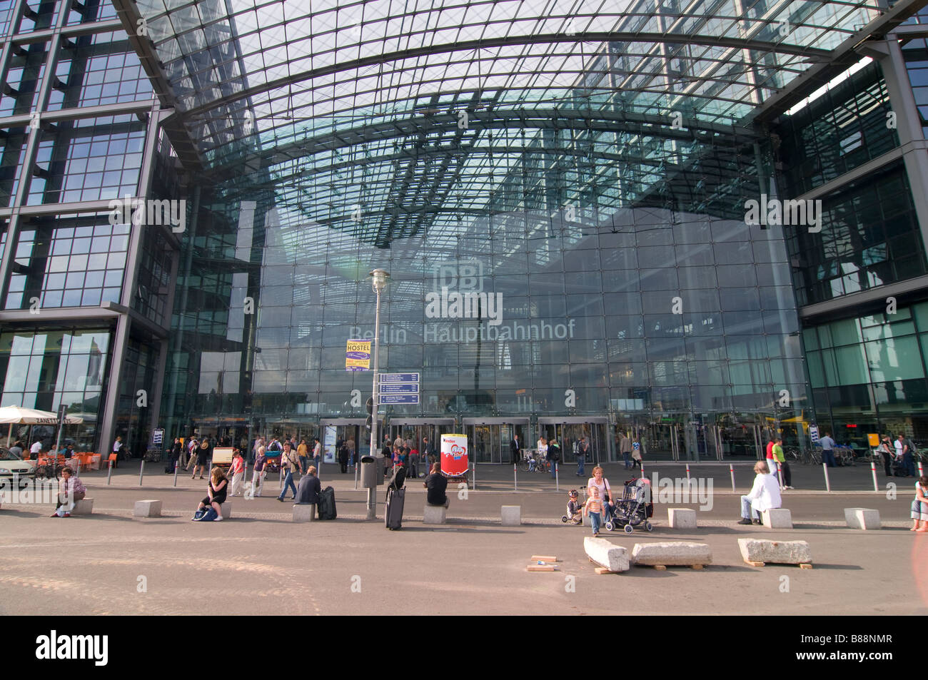 The Lehrter Bahnhof central Railway station of Berlin Germany Stock Photo