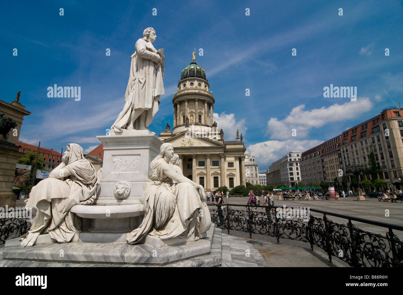 The french cathedral on the Berlin Gendarmenmarkt Germany Stock Photo