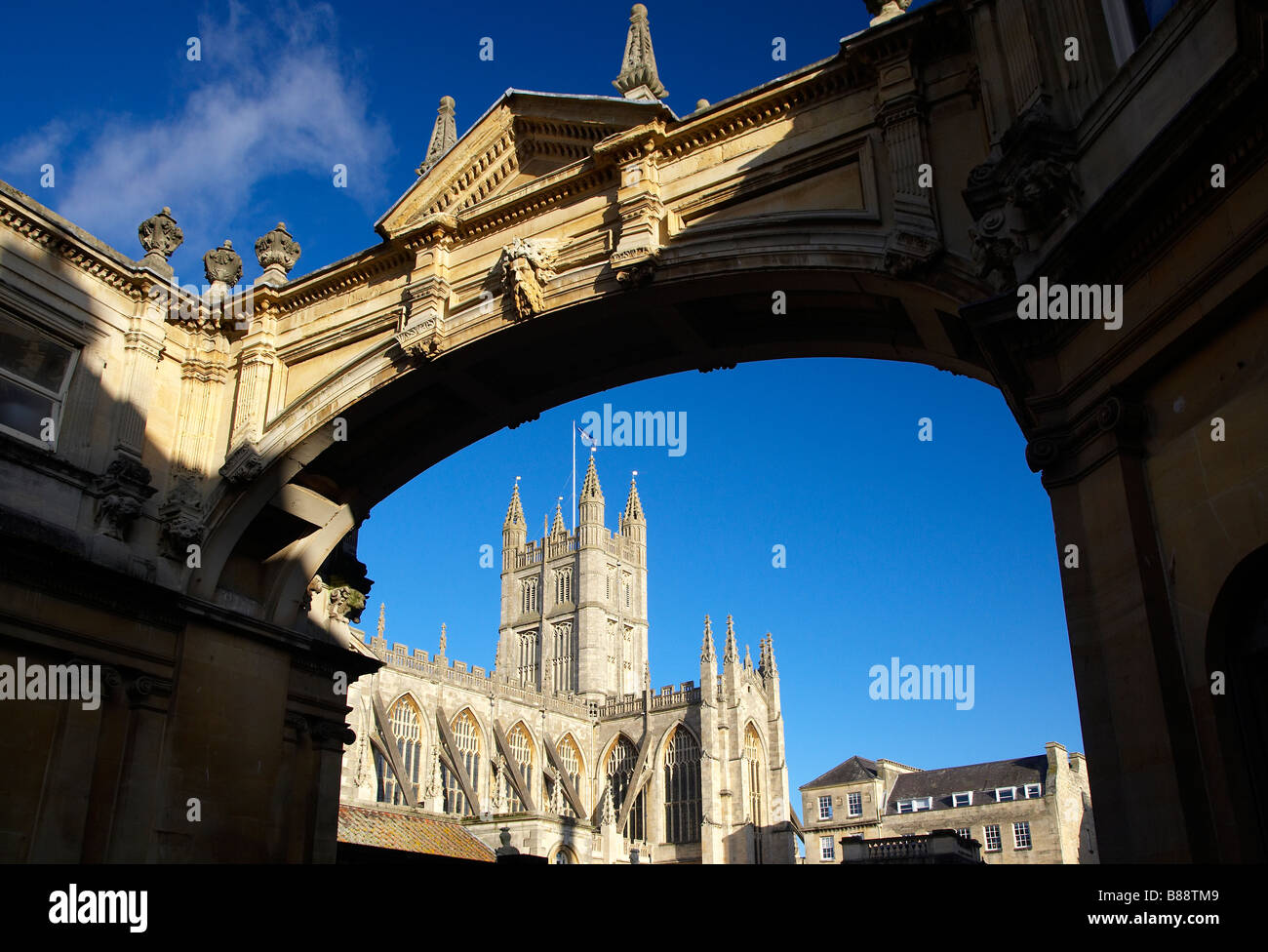 Bath Abbey Viewed from York Street, Bath, England, UK Stock Photo Alamy