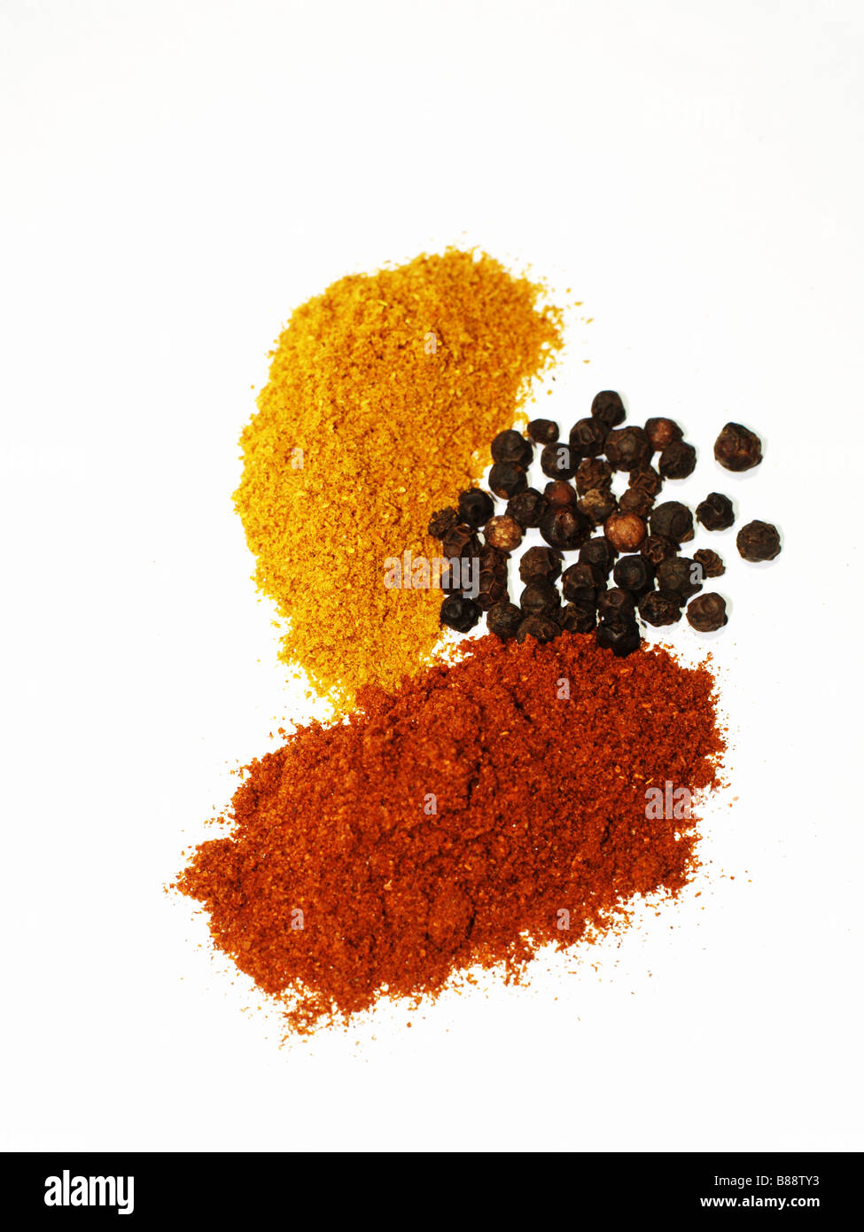 Spices on a white background. Stock Photo
