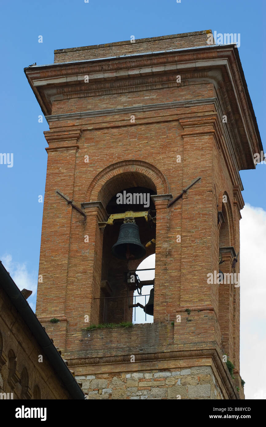 Bell tower in tuscany Stock Photo
