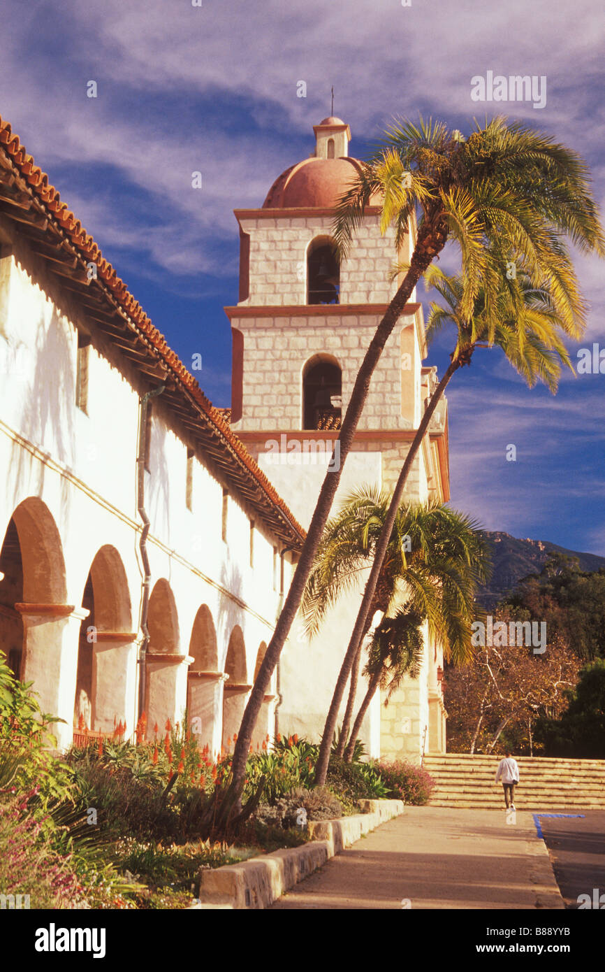 Historic Mission Santa Barbara Santa Barbara California United States of America Stock Photo