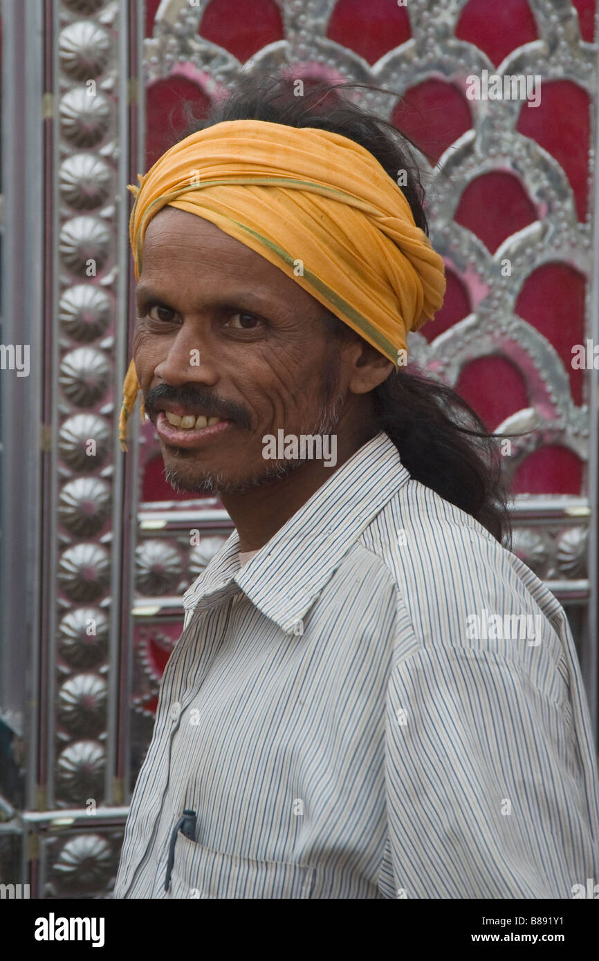 Indian man portrait Udaipur Stock Photo - Alamy