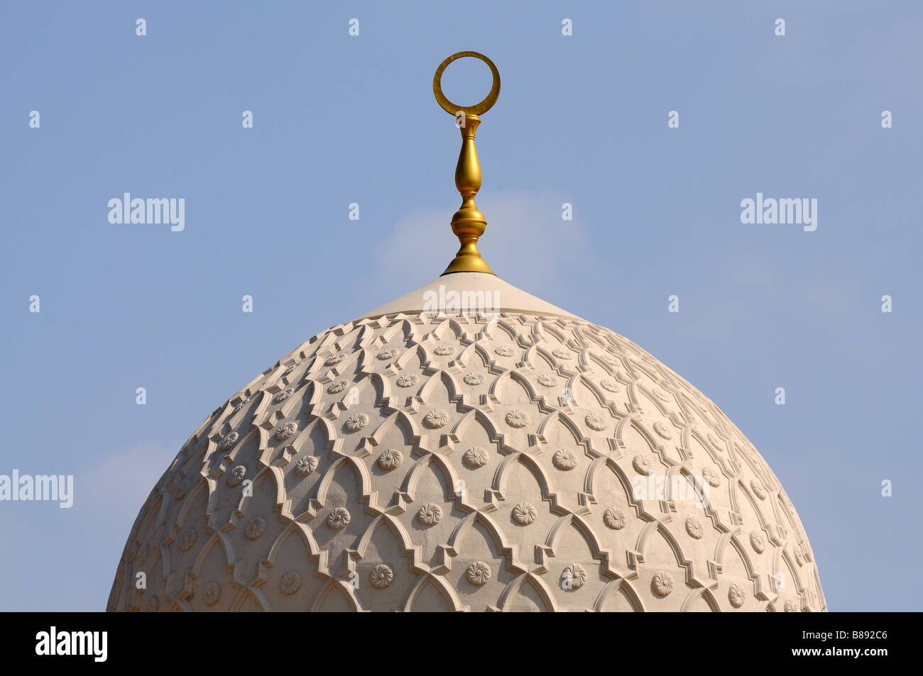 Cupola of the Jumeirah Mosque in Dubai Stock Photo Alamy