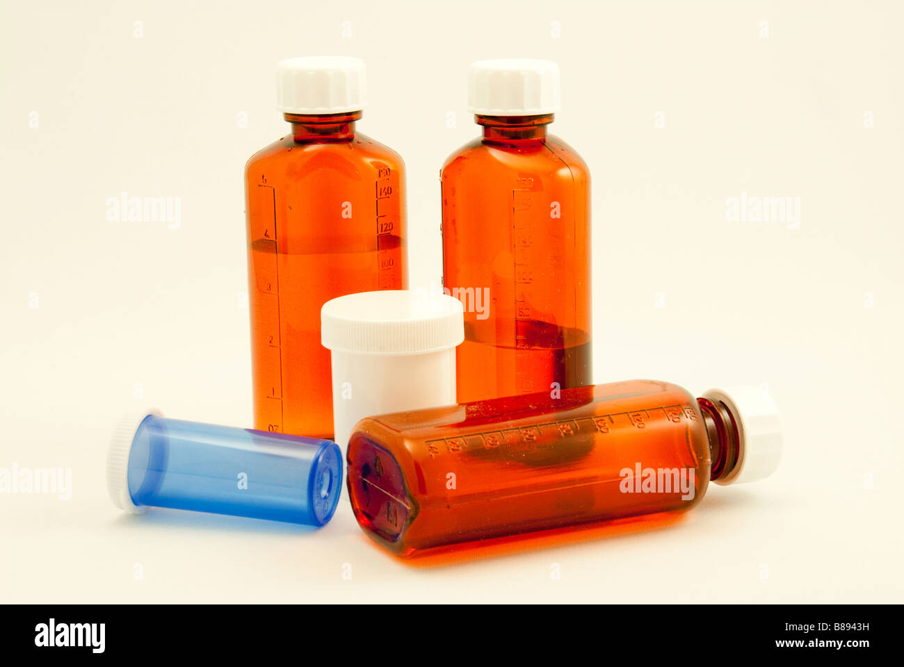 Variety of Medicine Bottles Stock Photo Alamy