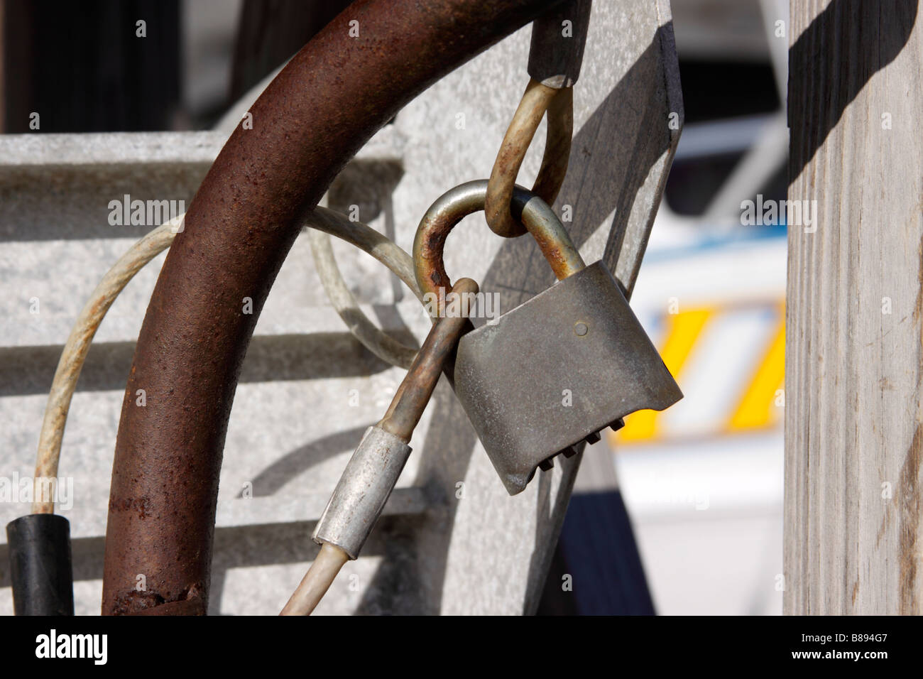 padlock, Long Island, NY Stock Photo Alamy