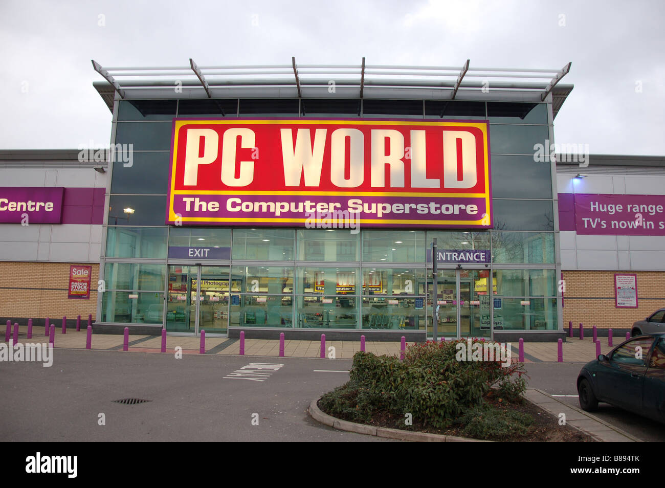 PC World at Staples Corner Retail pk, London, England, uk Stock Photo