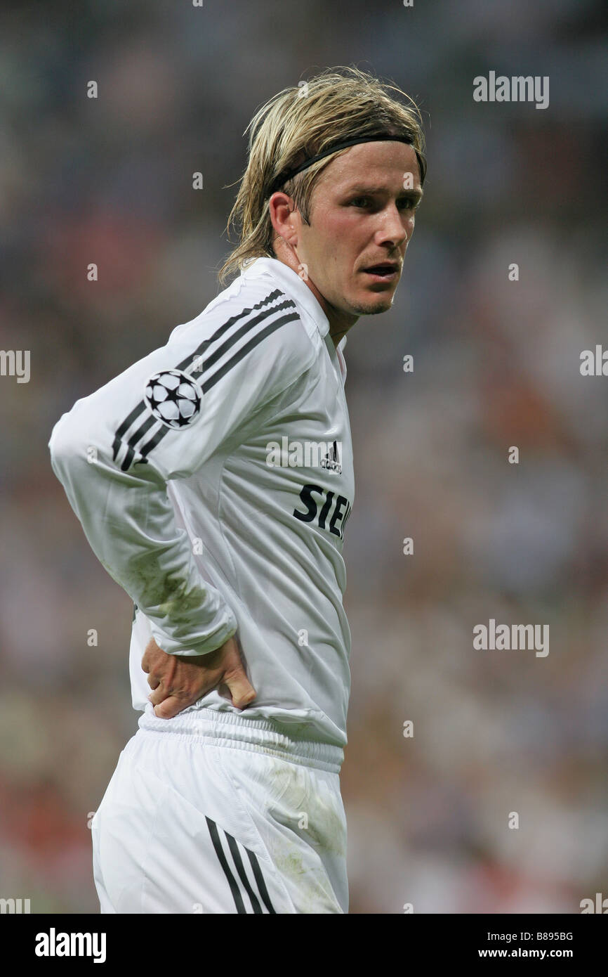 David Beckham, with Real Madrid, F.C Stock Photo - Alamy