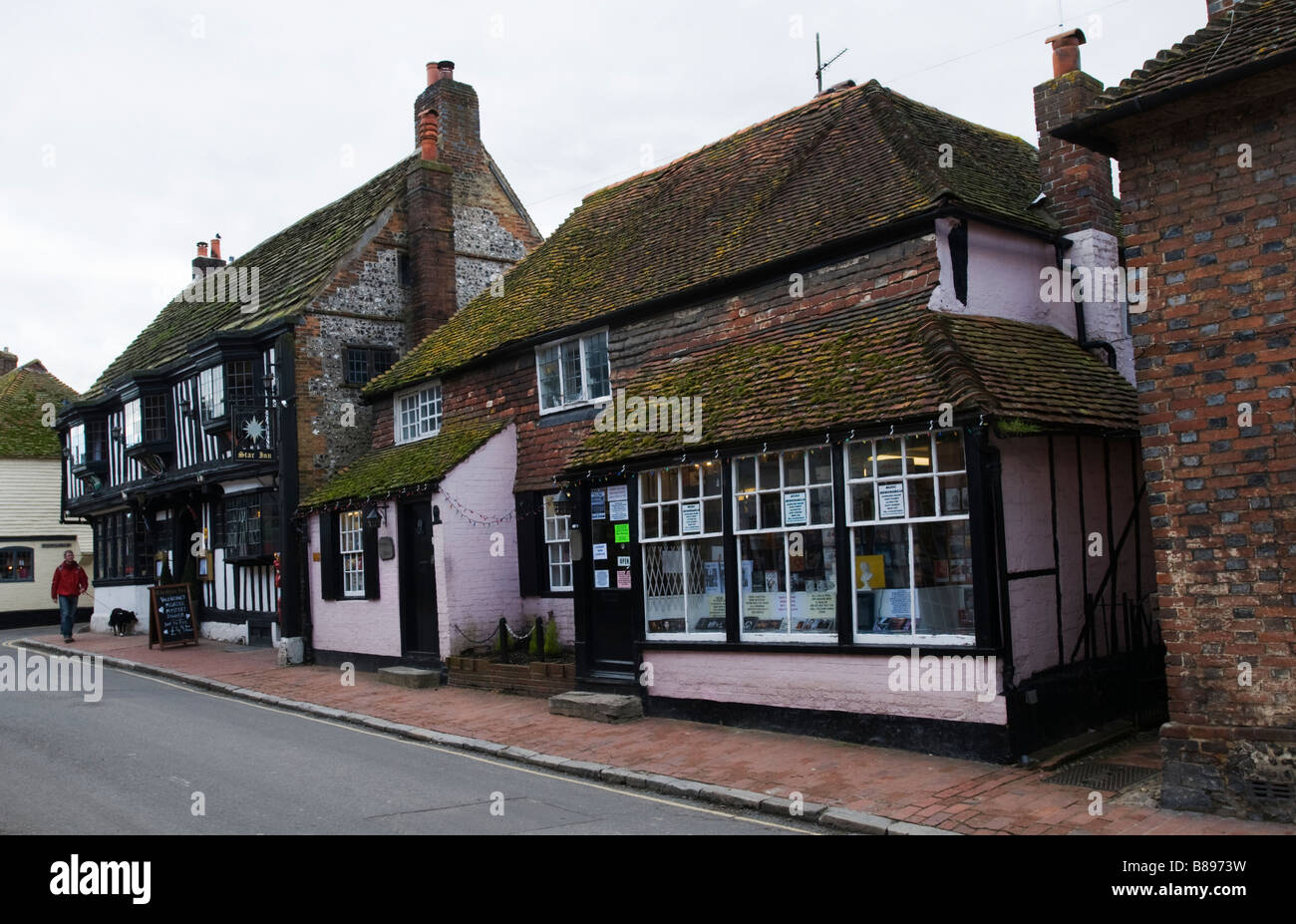UNITED KINGDOM, ENGLAND, 14th February 2009. The village of Alfriston in East Sussex. Stock Photo