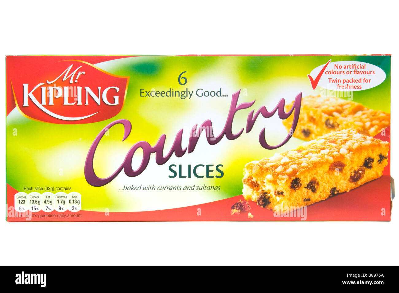 Box of Mr Kipling Country Slices Cake Cakes Stock Photo - Alamy