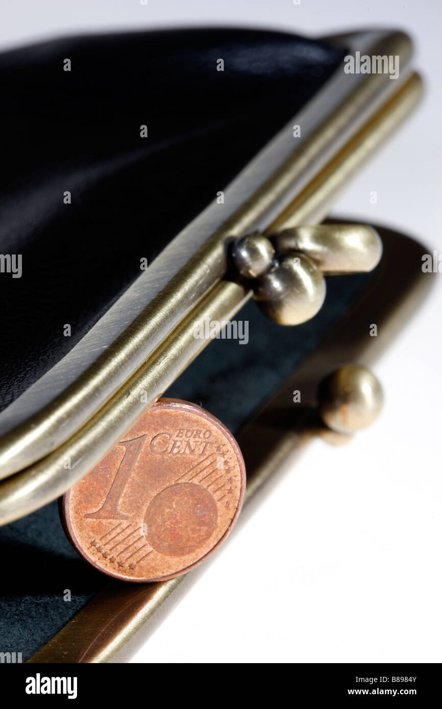 Purse with coins Stock Photo