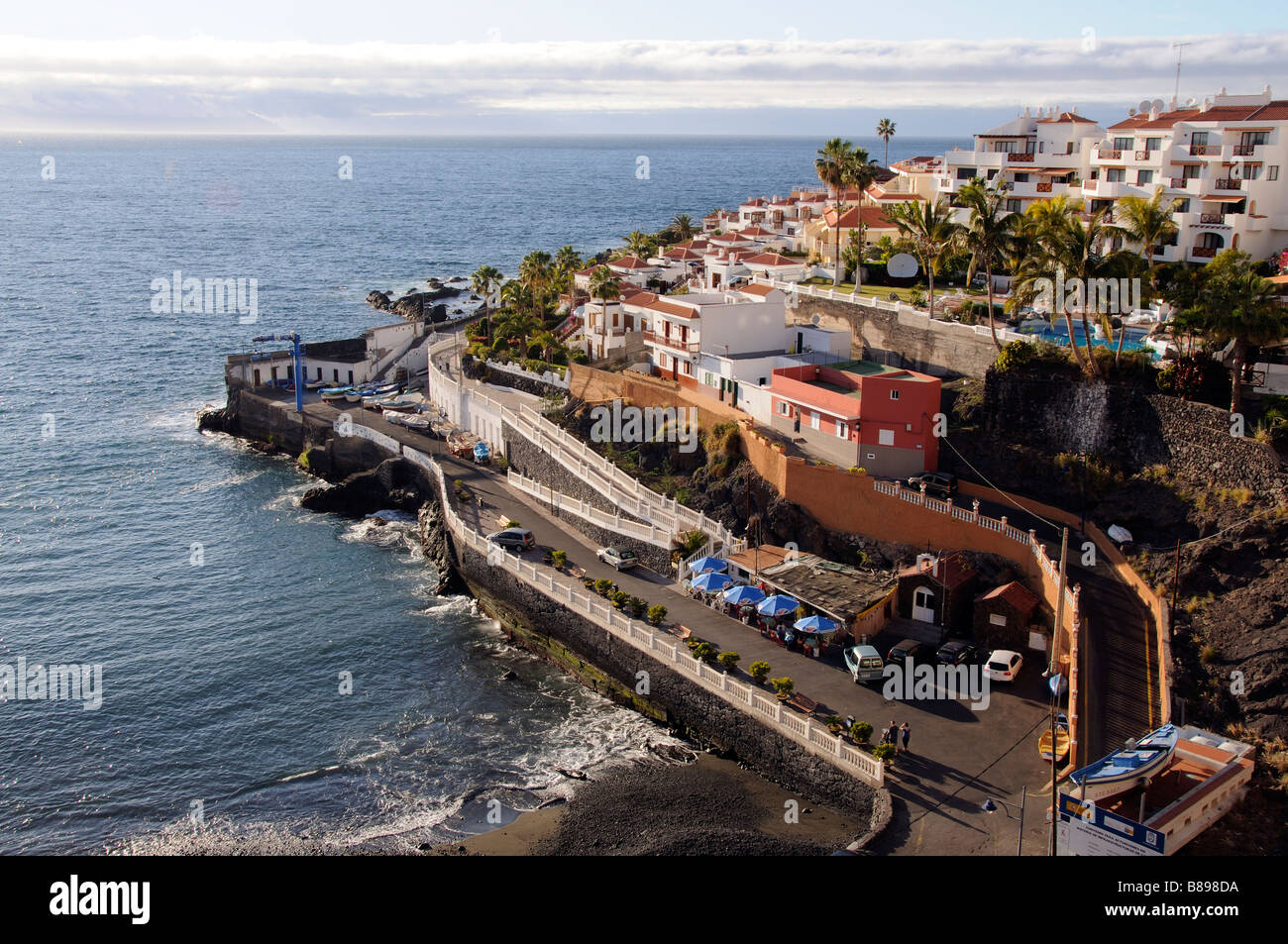 Puerto Santiago close to Los Gigantes south Tenerife Canary Islands Stock Photo