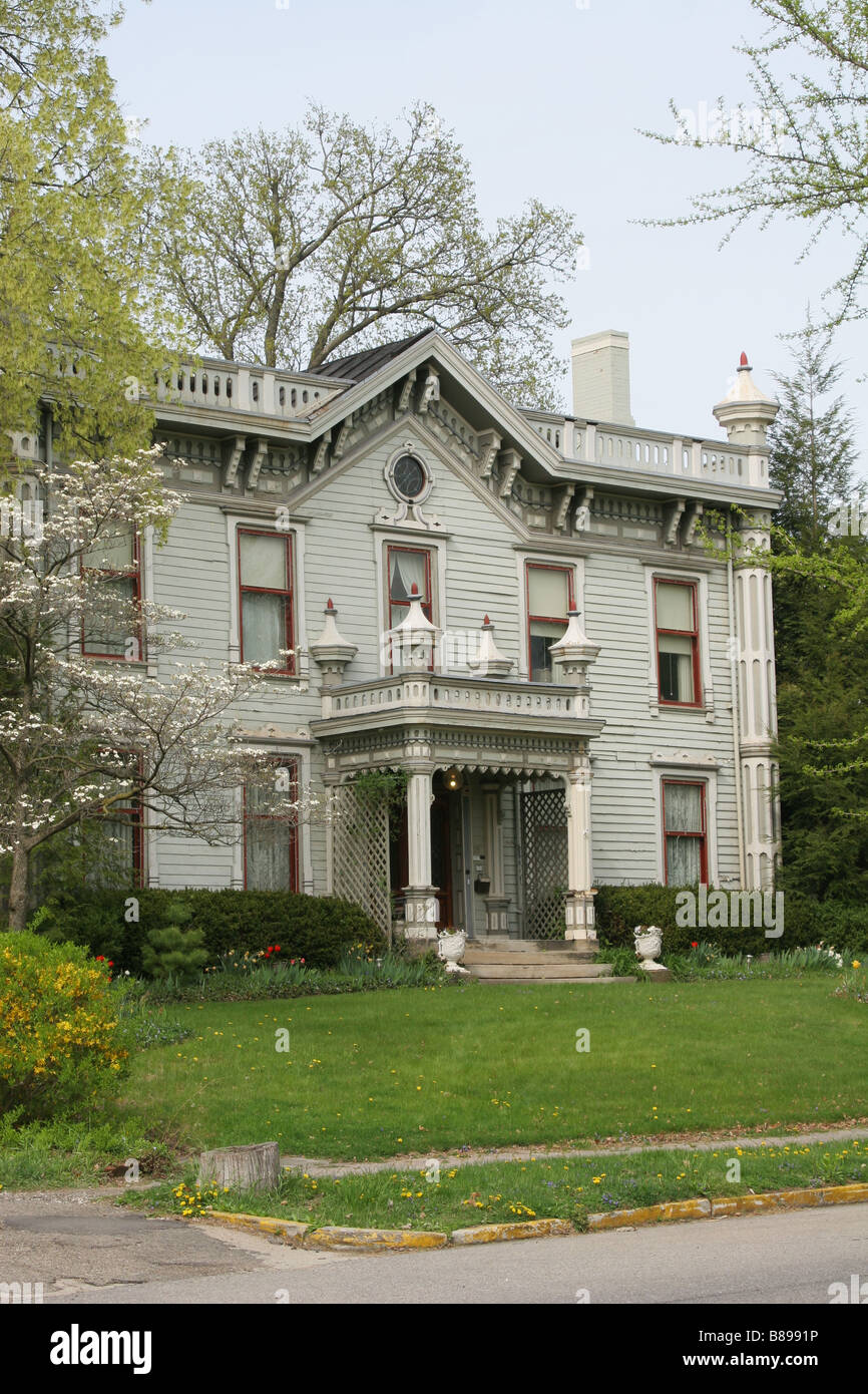 Historic Cooper House 115 East Gambier Street Mount Vernon Ohio Stock Photo