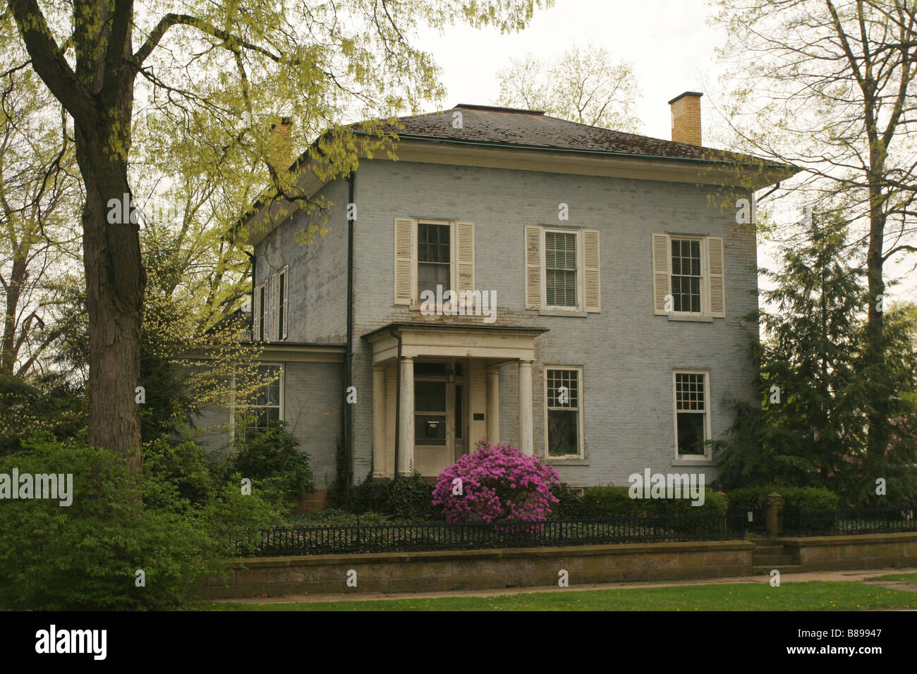 Historic House 200 East High Street Mount Vernon Ohio Stock Photo Alamy