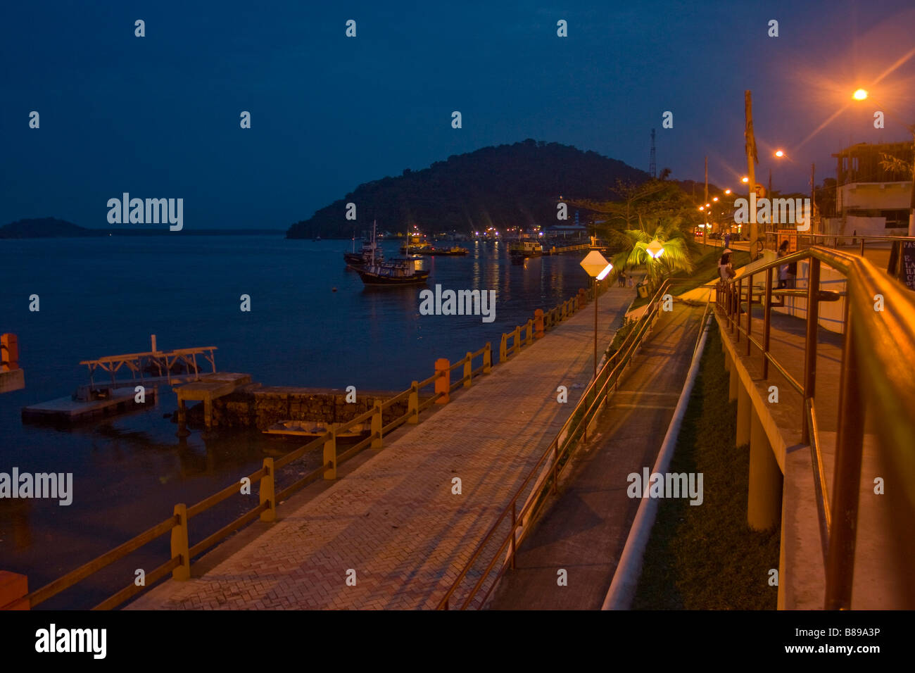Sea coast of São Paulo - Brazil Stock Photo