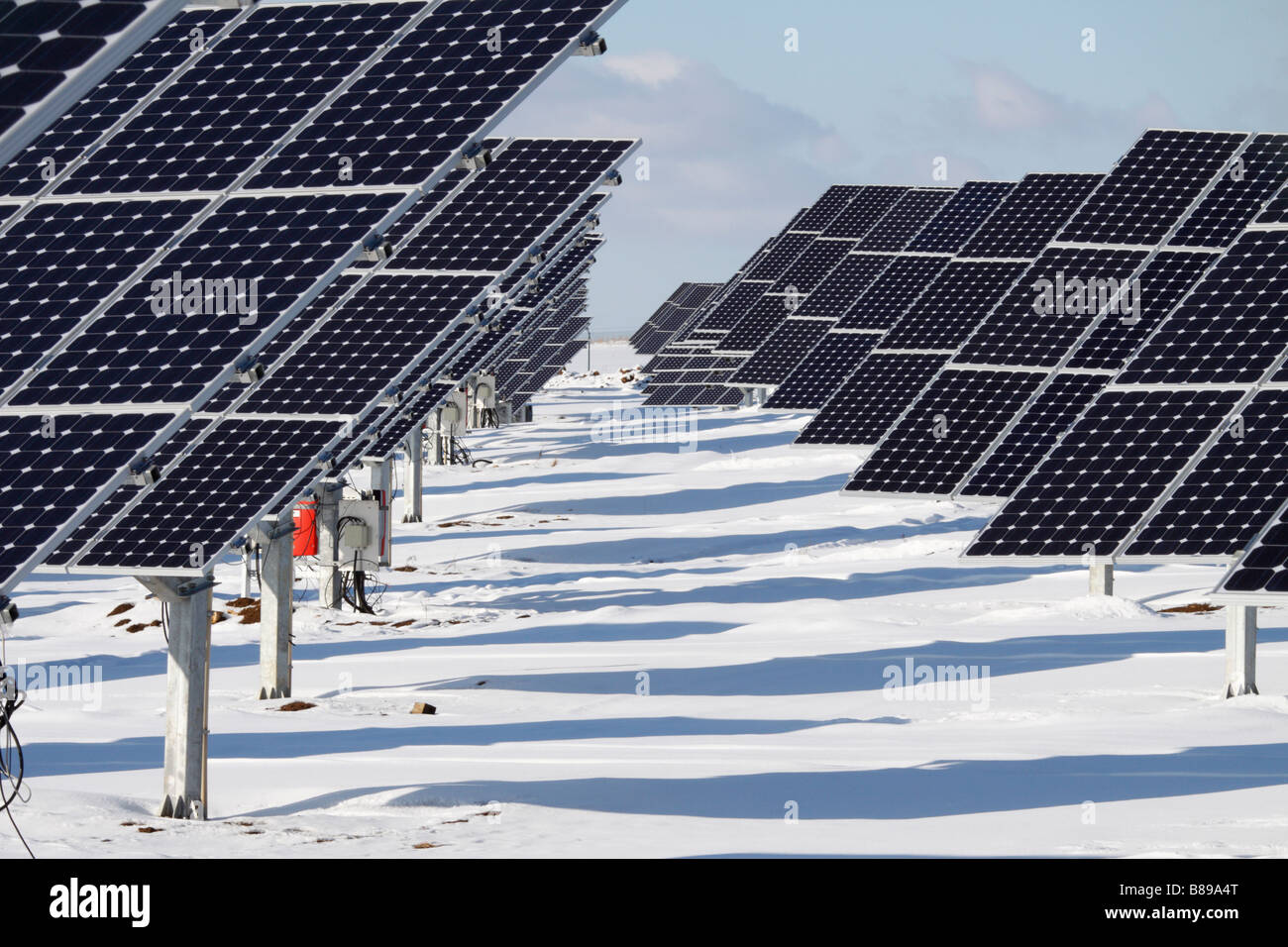 Solar panel winter hires stock photography and images Alamy