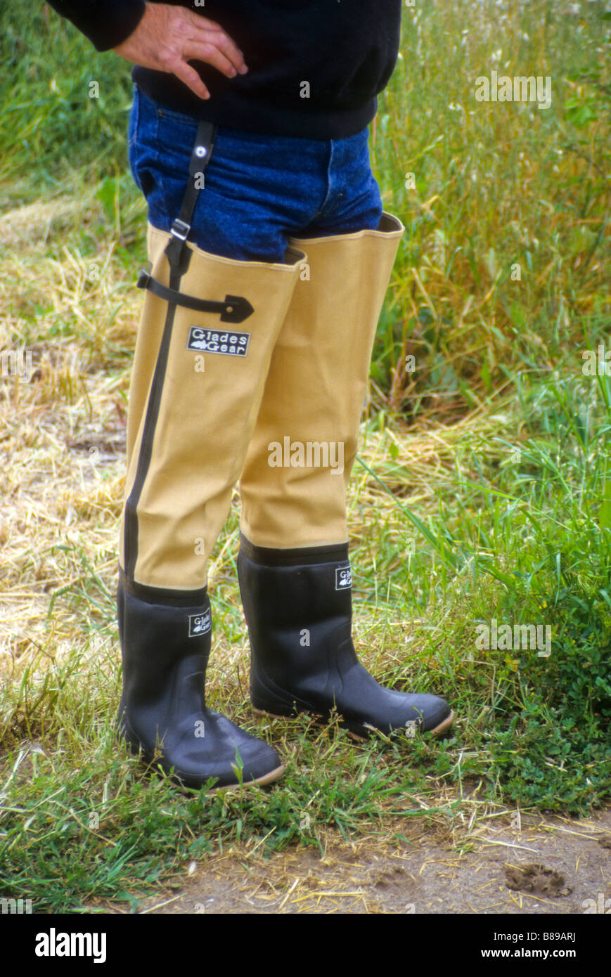 Hip waders hi-res stock photography and images - Alamy