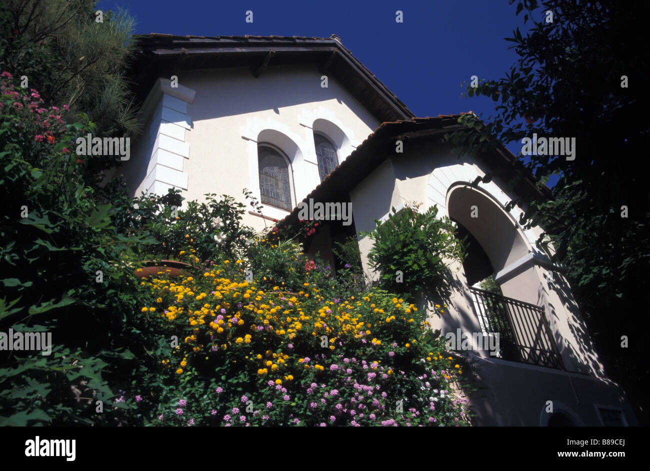 villa isola di Capri Campagnia Italy Italia Stock Photo