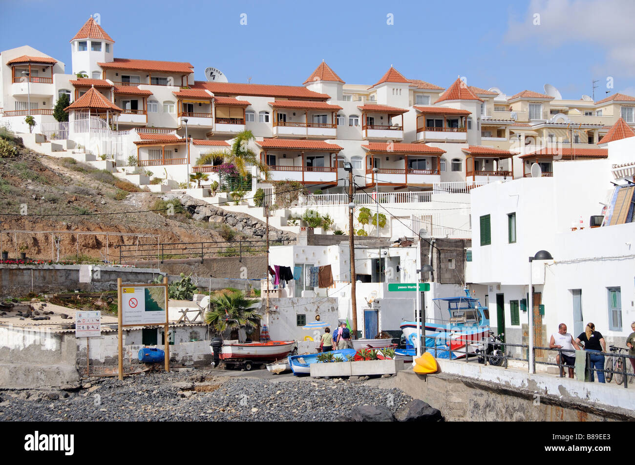 La Caleta small old fishing village with modern holiday home