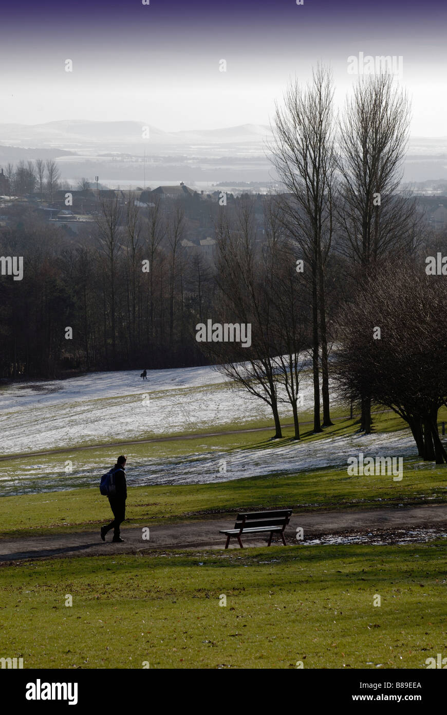 View of the Forth river from Dunfermline Stock Photo