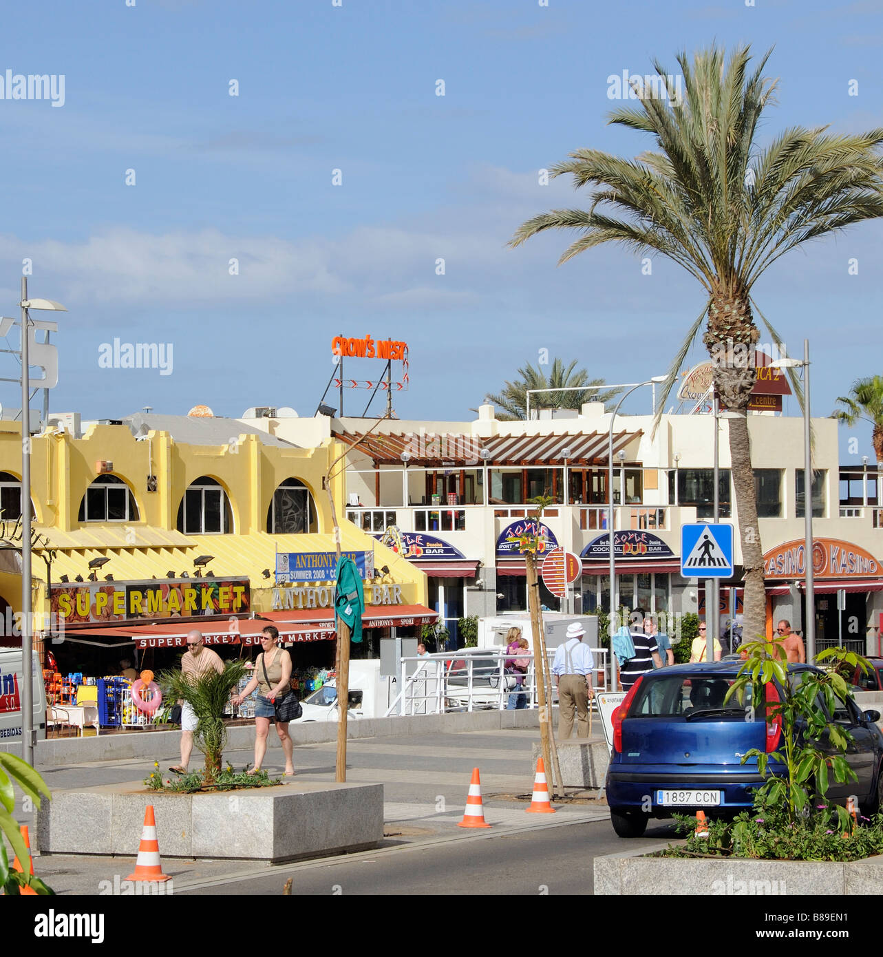 Las Americas supermarket shop and casino in the tourist area south Tenerife  Canary Islands Stock Photo - Alamy