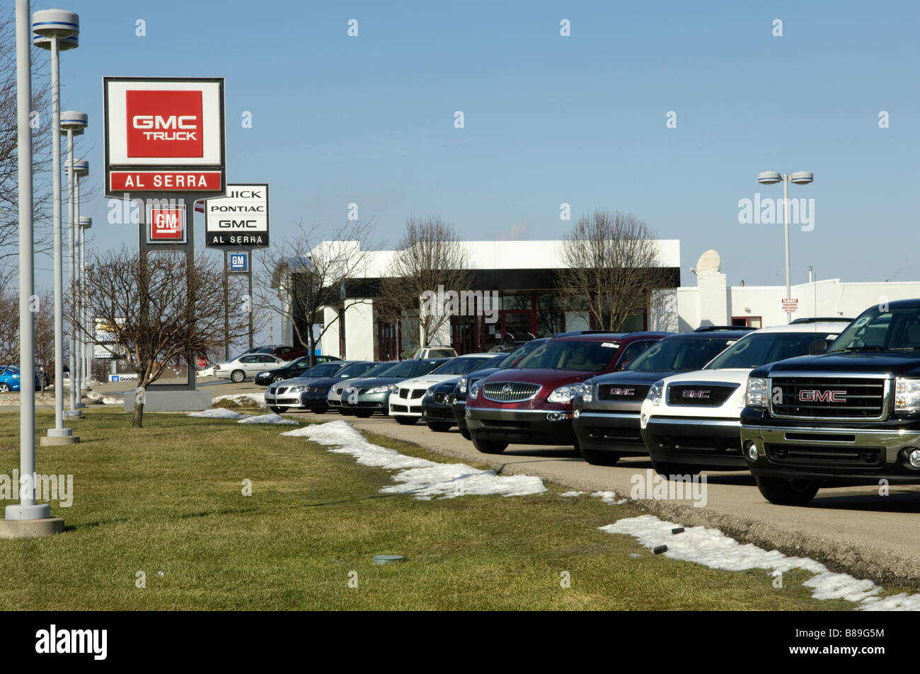 General Motors auto dealership in Grand Blanc Michigan USA Stock Photo