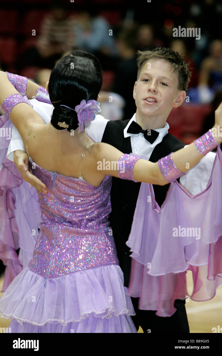 Children sports ballroom dance competition teen Stock Photo Alamy