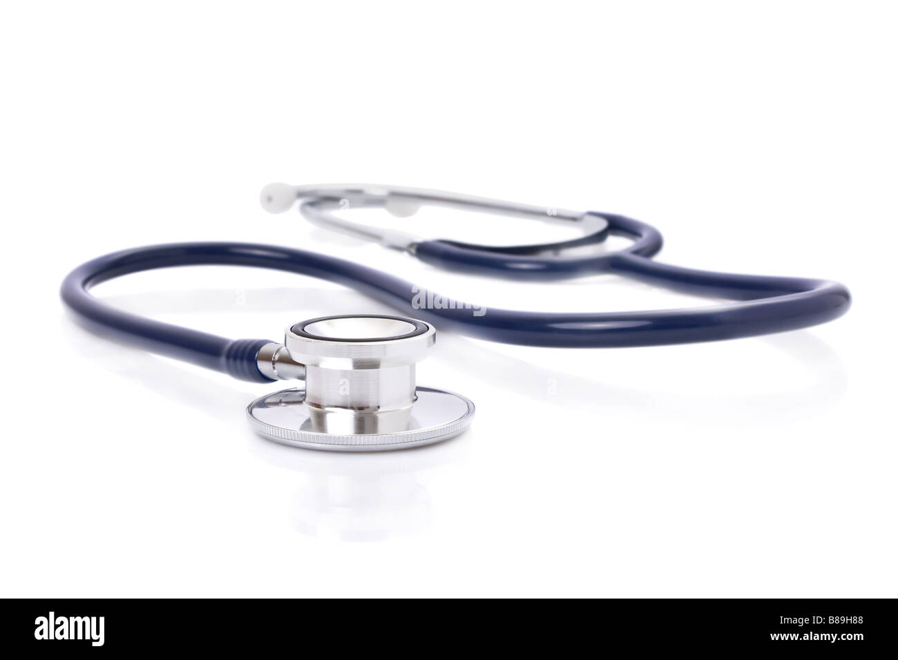 Blue professional stethoscope isolated on white background Stock Photo ...