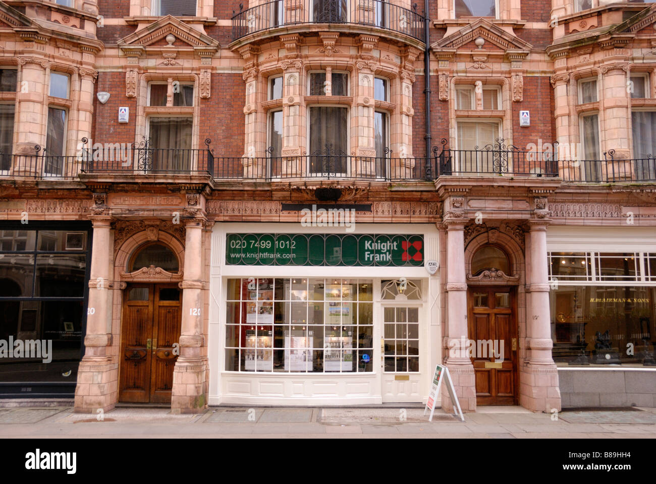 Estate Agent office in Mayfair London Stock Photo Alamy