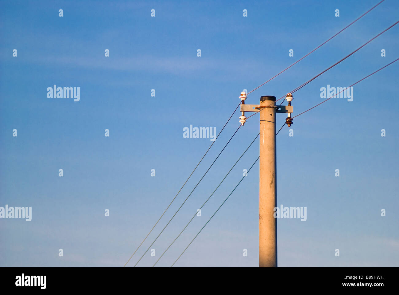 electricity supply lines Stock Photo Alamy