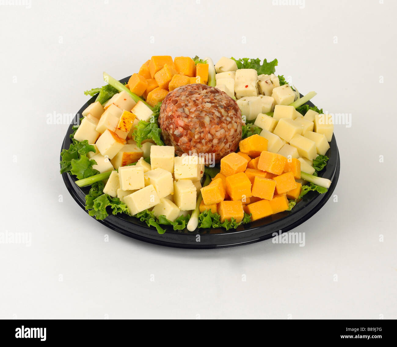 small cheese nibblers deli style party tray Stock Photo Alamy