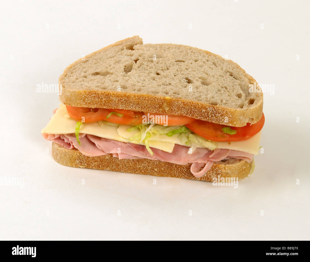 all american deli style sandwich on rye bread Stock Photo - Alamy