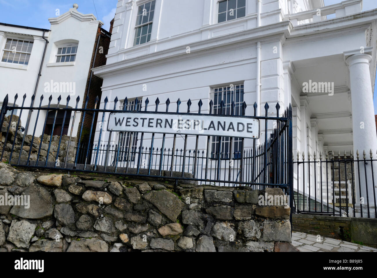 Western Esplanade street sign and the former Royal Southern Yacht Club