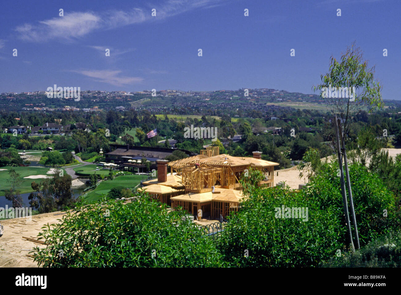 New house under construction, Newport Beach, California Stock Photo Alamy