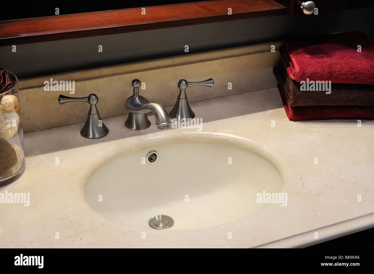 Bathroom sink Stock Photo