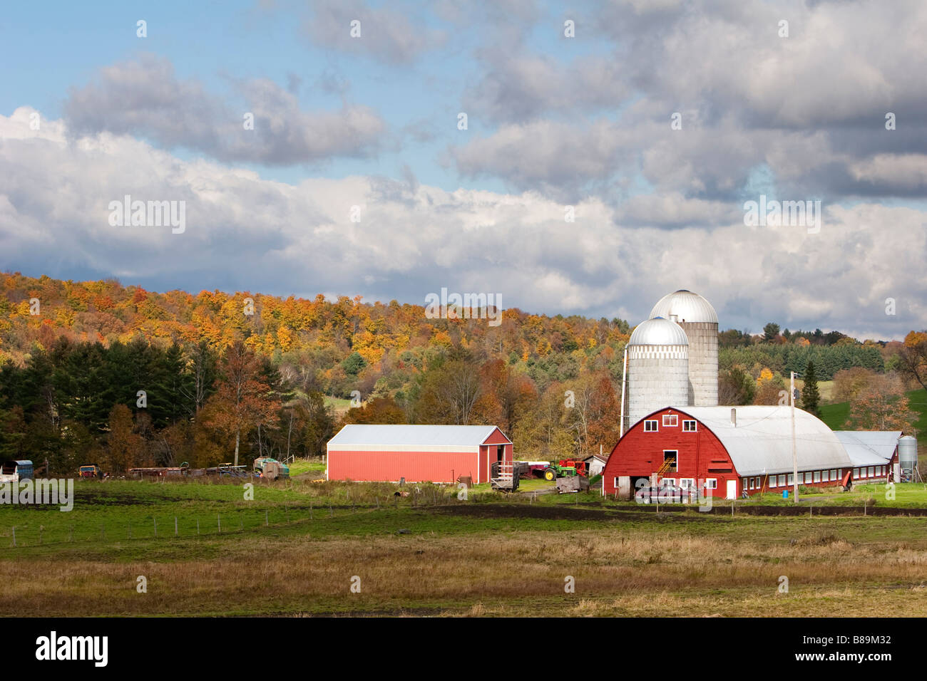 A farm in rural Vermont October 9 2008 Stock Photo Alamy
