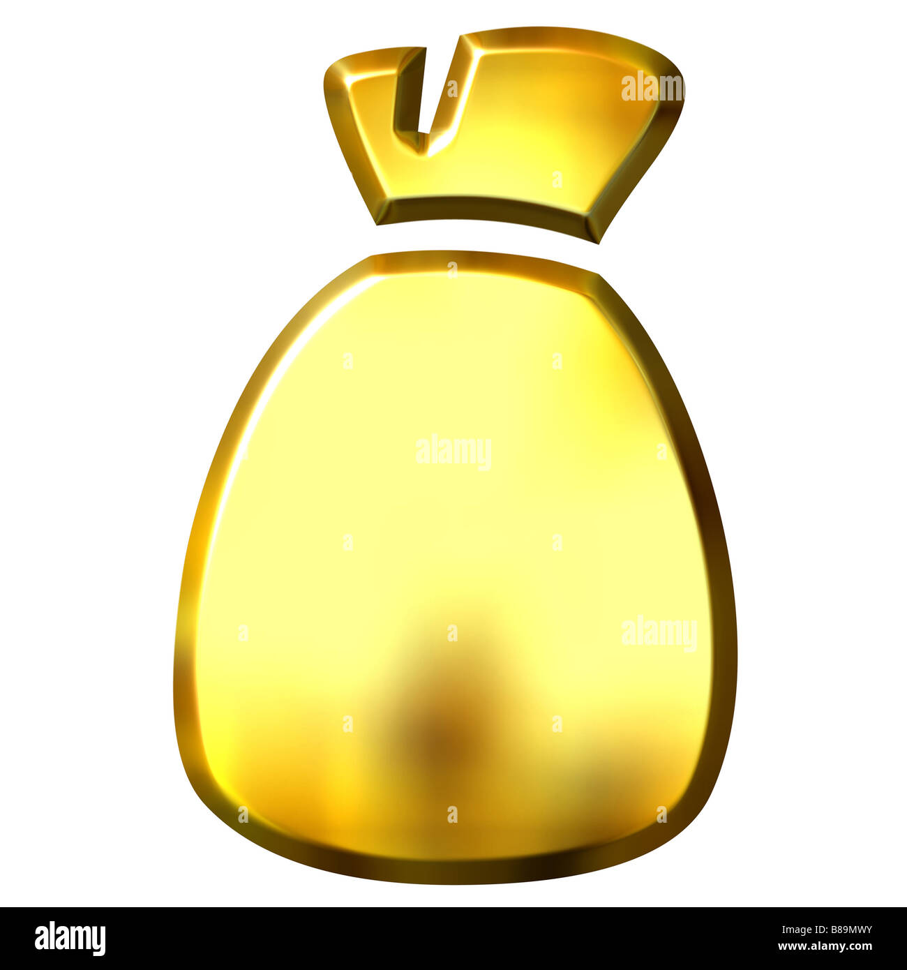 3d golden sack Stock Photo Alamy